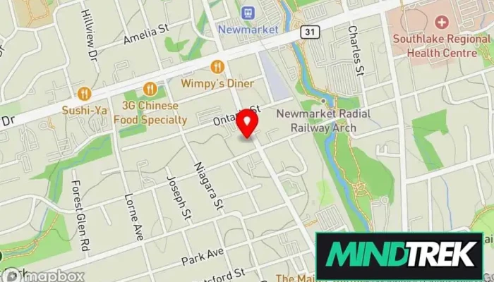 map of Pillars of Hope Counselling & Psychotherapy Psychotherapist in Newmarket