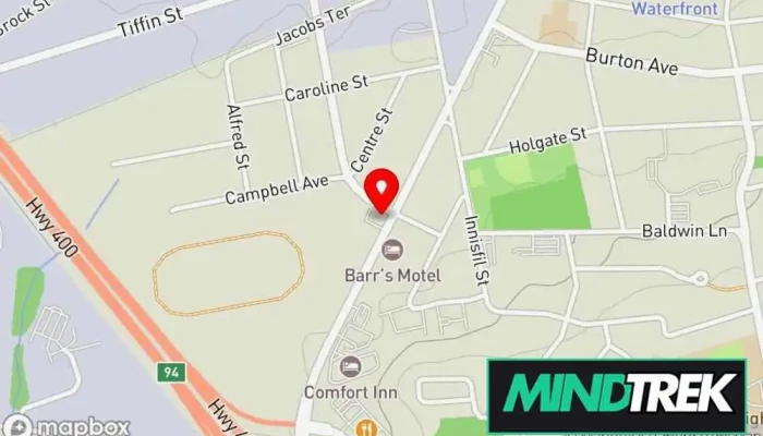 map of Psychology by the Bay Psychologist in Barrie