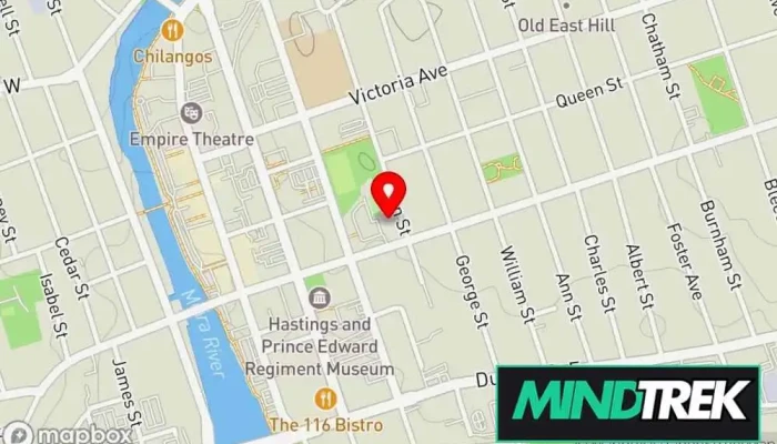map of Qxplore Inc. Psychotherapist, Consultant, Counselor, Pain control clinic, Psychologist, Social services organization, Social worker in Belleville