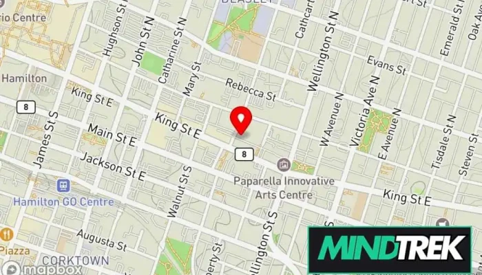 map of Ray of Hope Therapy Psychotherapist in Hamilton