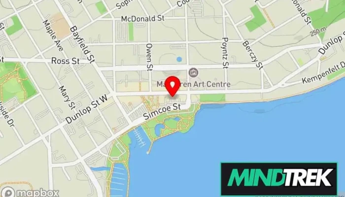 map of Reflection Centre - Psychotherapy & Counselling Counselor, Family counselor, Marriage or relationship counselor, Psychotherapist, Social worker in Barrie