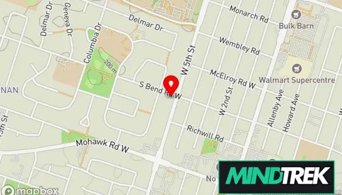 map of Renewed Mindset Counselling And Psychotherapy Services Psychotherapist, Social worker in Hamilton