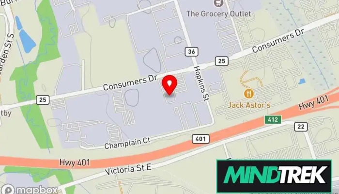 map of Restoration Room Counsellors Psychotherapist, Counselor in Whitby