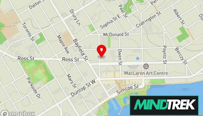 map of Riverwise Psychological Services  in Barrie