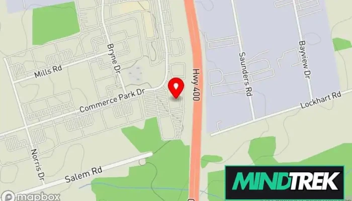 map of South Barrie Health Group Physical therapist, Acupuncturist, Chiropractor, Massage therapist, Psychologist, Rehabilitation center in Barrie