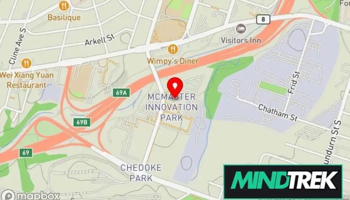 map of The Cove Therapy Psychotherapist, Counselor, Mental health service, Social worker in Hamilton