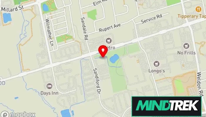 map of The Green Couch Psychotherapy Mental health service in Whitchurch-Stouffville
