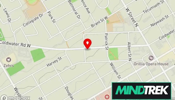 map of The Stride Clinic | Custom Foot Orthotics Orillia Orthotics & prosthetics service, Orthopedic shoe store in Orillia