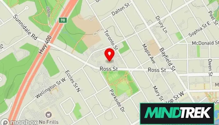 map of Tucker Psychotherapy Psychotherapist in Barrie
