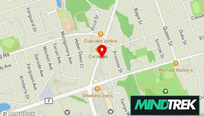 map of Vanessa Robson Therapy- Brooklin's Individual, Couples, and Family Therapists Psychotherapist, Social worker in Brooklin