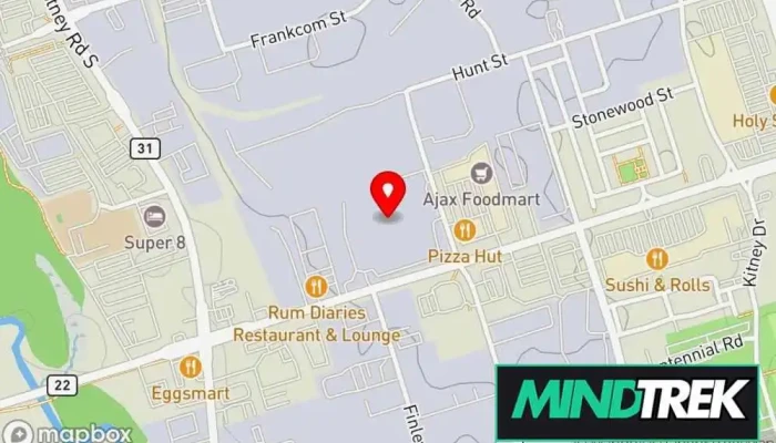 map of Wellness Connection Massage therapist, Chiropractor in Ajax