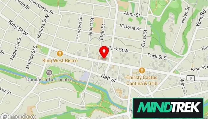 map of Wildflower Psychotherapy Psychotherapist, Counselor, Mental health clinic, Mental health service in Dundas