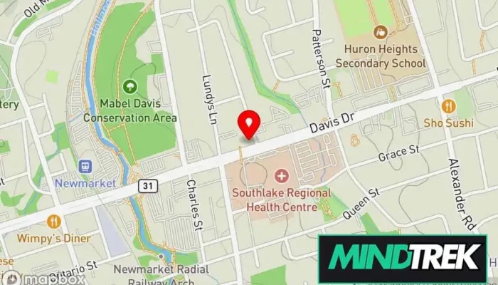 map of York Region Stress and Anxiety Clinic Psychotherapist, Family counselor, Marriage or relationship counselor in Newmarket