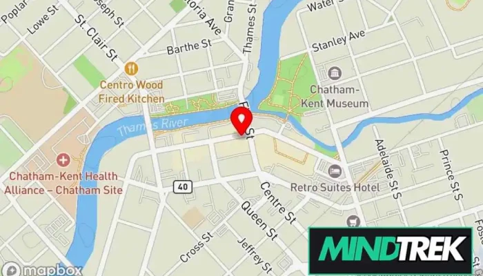 Youth Wellness Hubs Ontario Ywho Chatham Kent Map - Chatham
